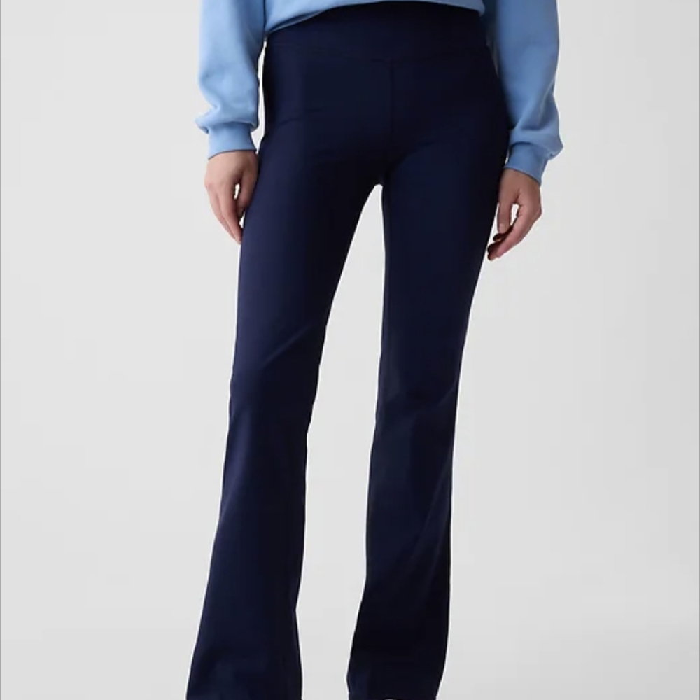 Women's Navy Blue Flared Pants